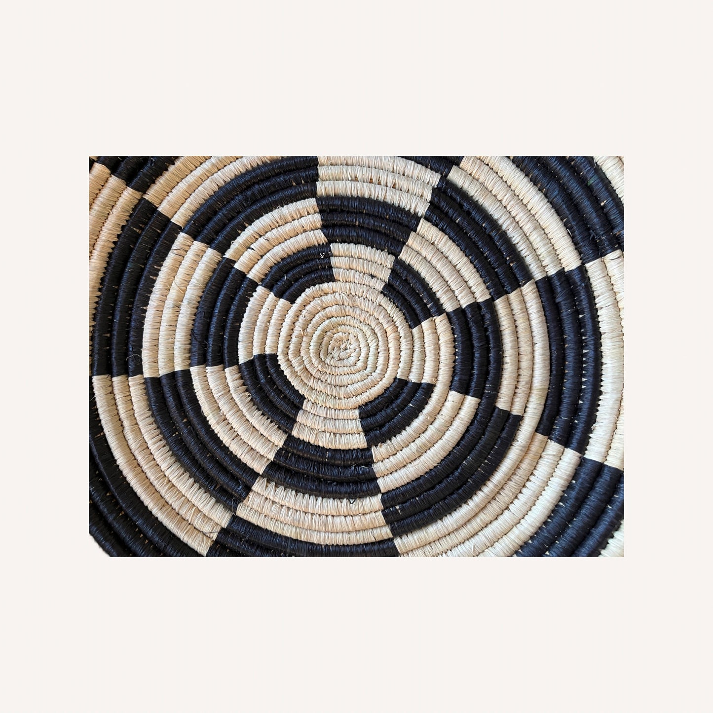 Check Basket in Black