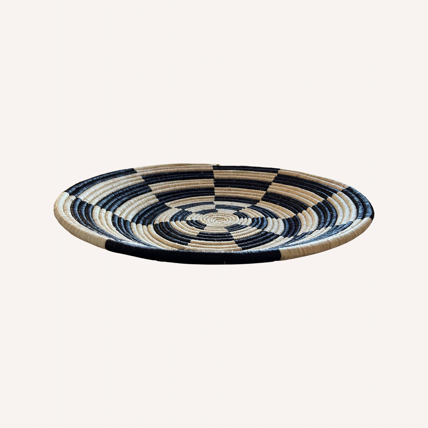 Check Basket in Black