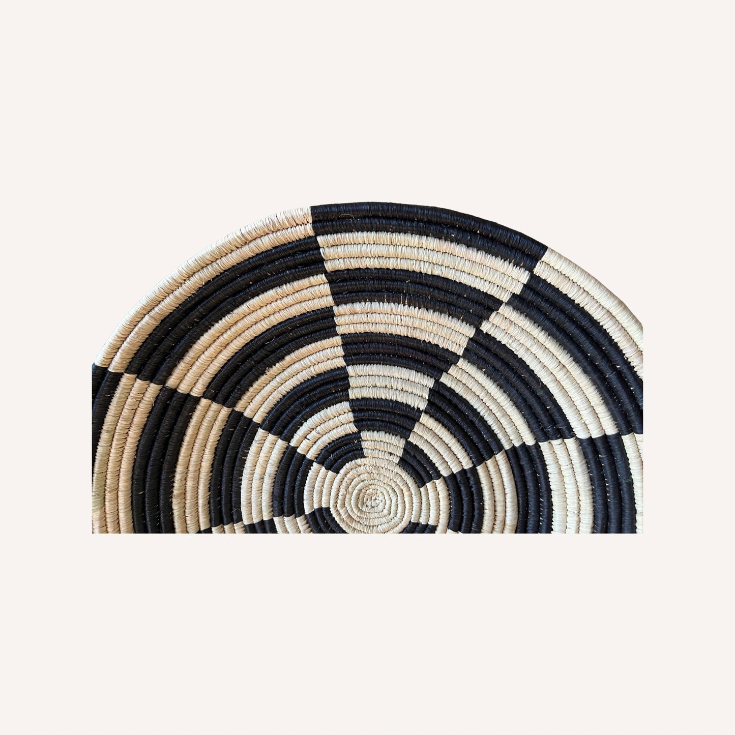 Check Basket in Black