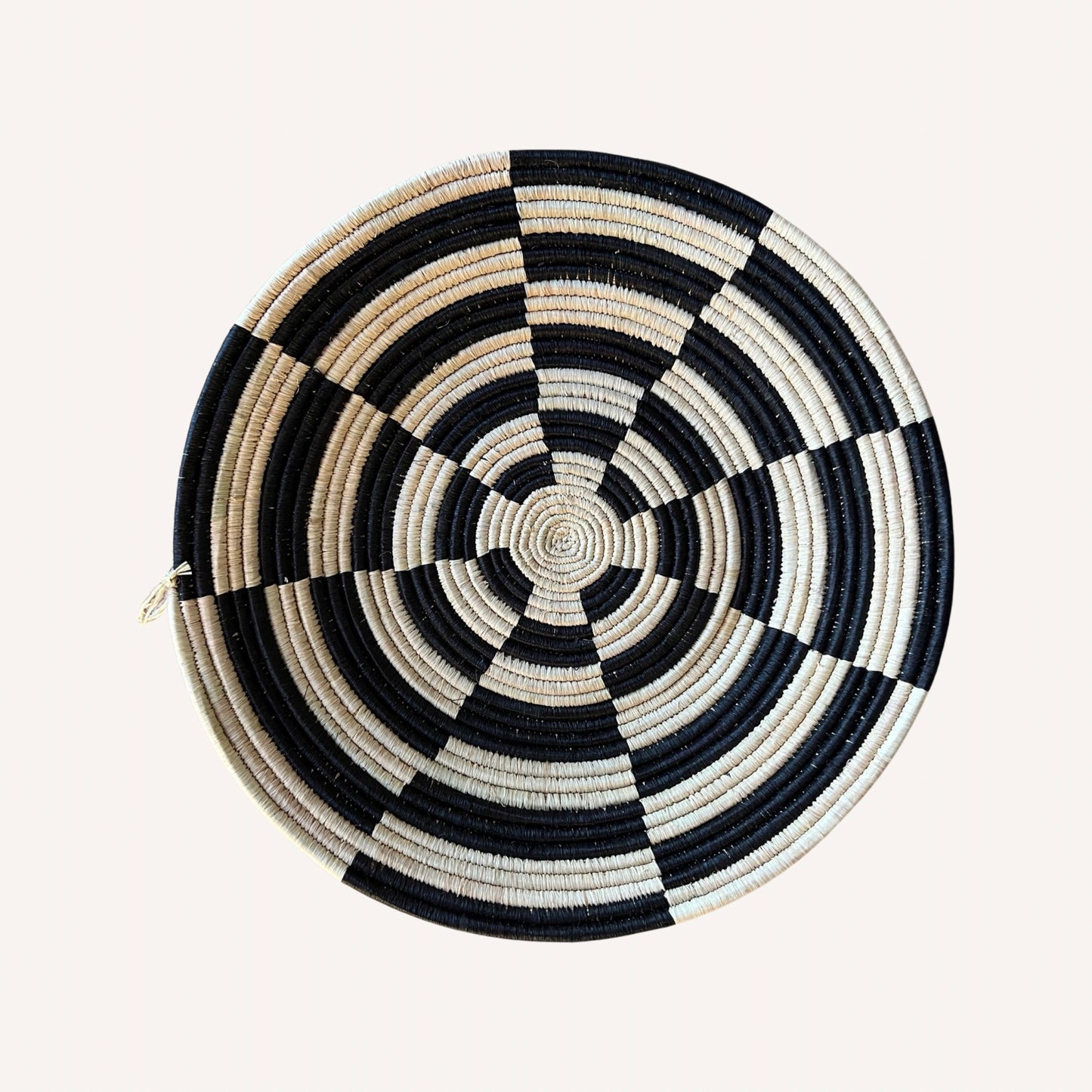 Check Basket in Black