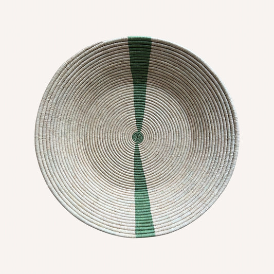 Stripe Basket in Sage