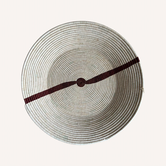 Stripe Basket in Tobacco