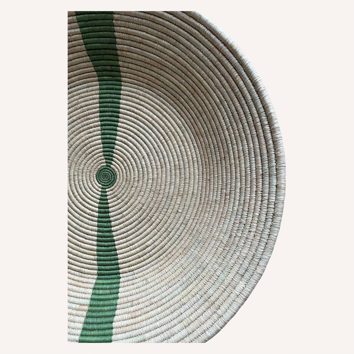Stripe Basket in Sage